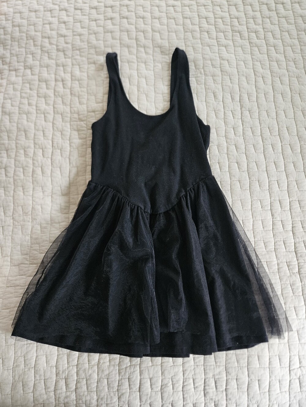 Hot Topic Black Tulle Mini Tank Dress Small